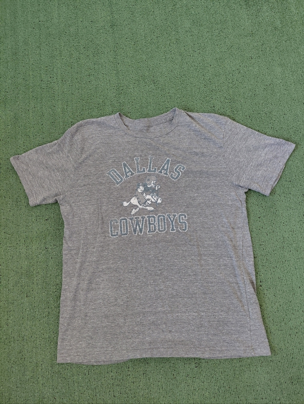 Dallas Cowboys Legends Collection Retro Logo NFL Football Gray T Shirt Sz XL